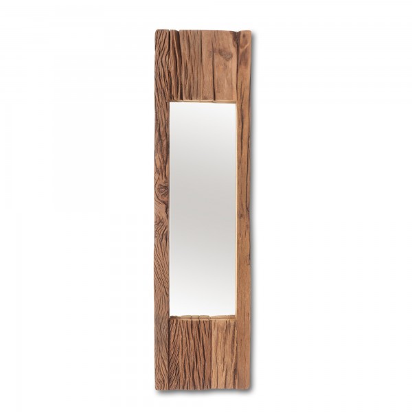 Spiegel 'Opdaalen 1', natur, T 4 cm, B 25 cm, H 90 cm