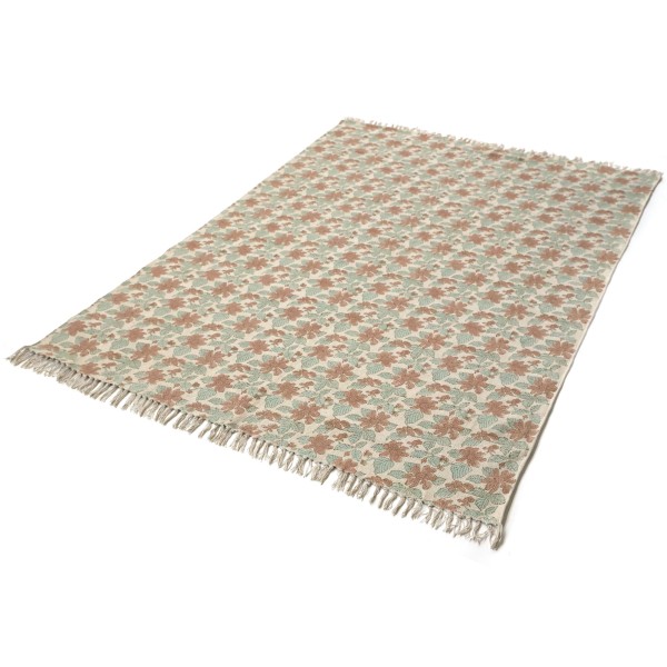 Blockprint-Teppich 'Kavya', beige, multicolor, B 200 cm, L 140 cm