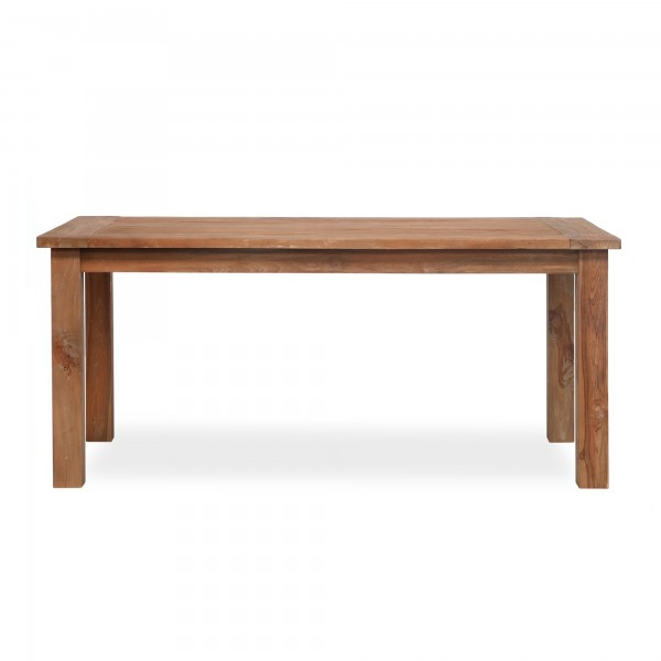 Holztisch aus recyceltem 'Teak' ohne Schublade, natur, L 140 cm, B 90 cm, H 78 cm