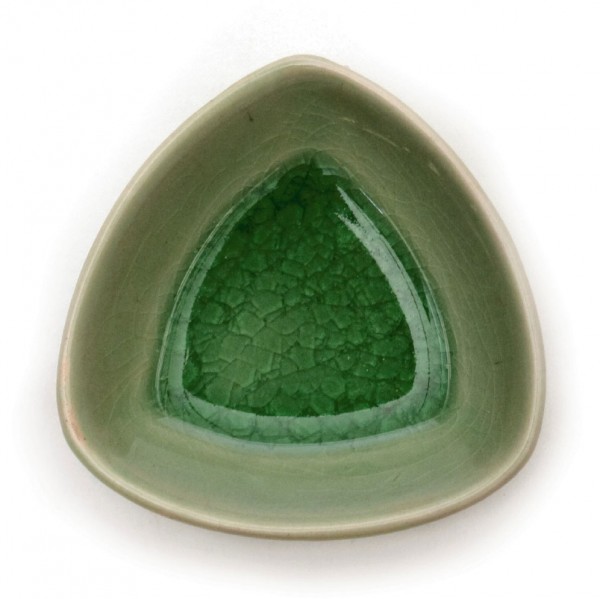 Schüssel 'Triangel', grün, L 9 cm, B 9 cm