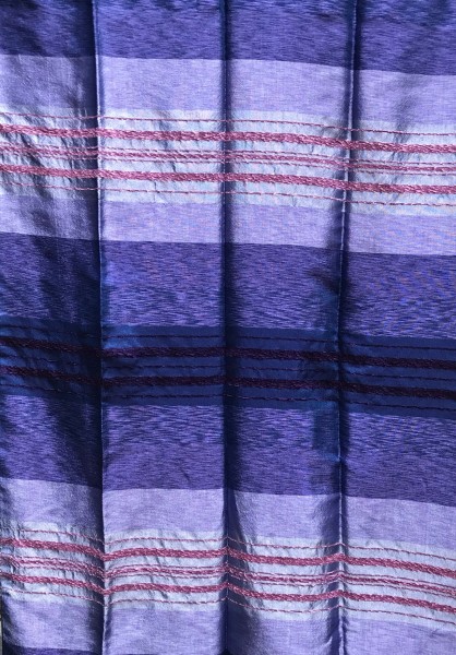 Decke aus Sabra 'Indigo', T 300 cm, B 200 cm