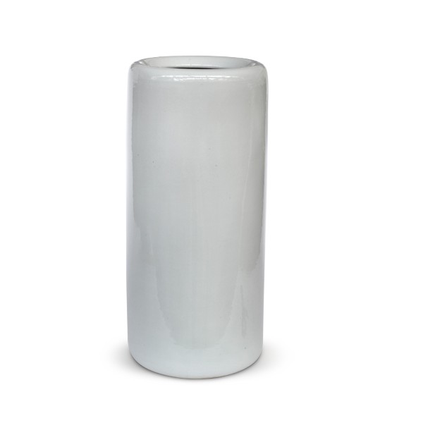 Vase 'Bái', weiß, Ø 23 cm, H 49 cm
