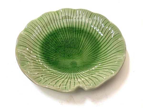 Teller 'Lotusblatt', grün, Ø 22 cm, H 3,5 cm