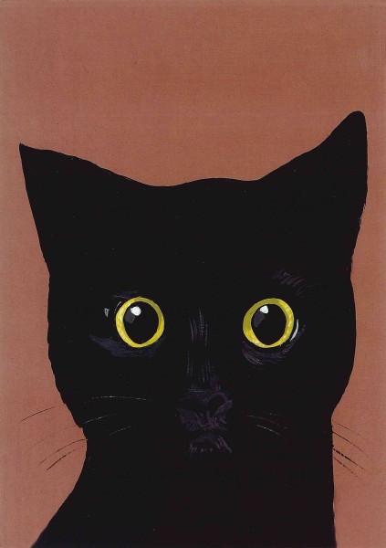 Postkarte 'Black Cat'
