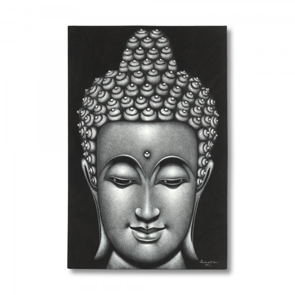 Gemälde 'Buddha Bali Prada', B 80 cm, H 120 cm, T 4 cm