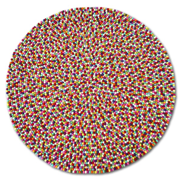 Filz-Teppich 'Multi', multicolor Ø 160 cm
