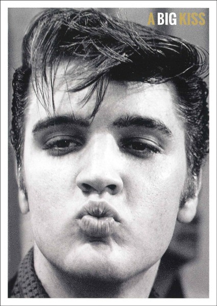 Postkarte 'Elvis Presley - a big Kiss'