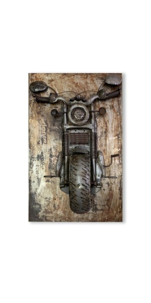 3D-Wandbild 'Motorrad', H 82 cm, B 51 cm, L 1,8 cm