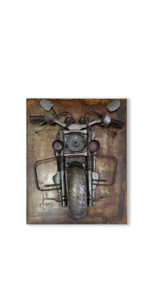 3D-Wandbild 'Motorrad', H 79 cm, B 61 cm, L 1,8 cm