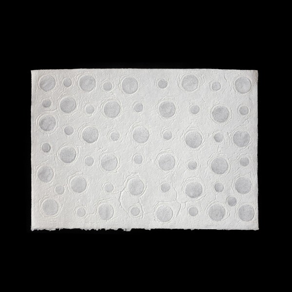 Geschenkpapier 'Bubbles', weiß, T 80 cm, B 55 cm