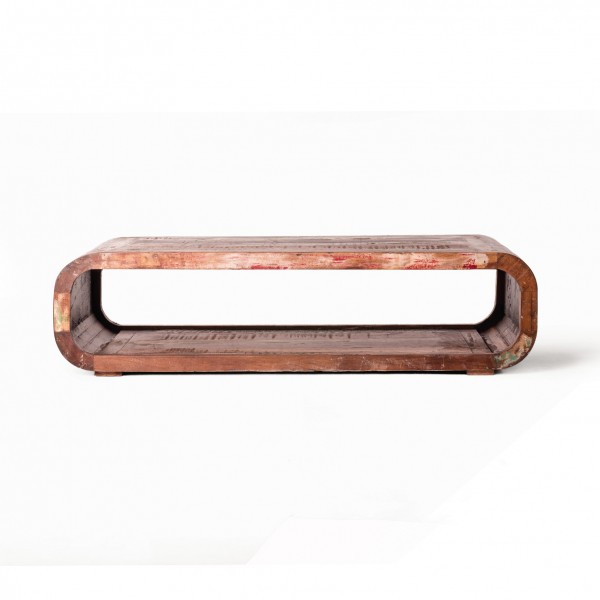 Couchtisch 'Jarrow', aus recyceltem Holz, multicolor, L 58 cm, B 115 cm, H 30 cm