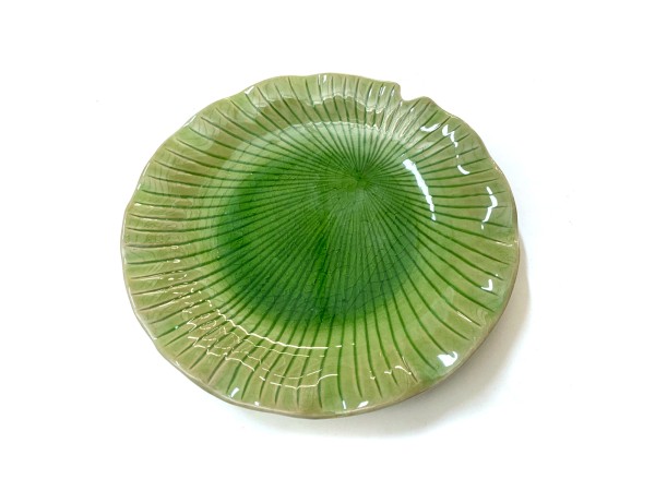 Teller 'Lotusblatt', grün, Ø 25 cm, H 4 cm