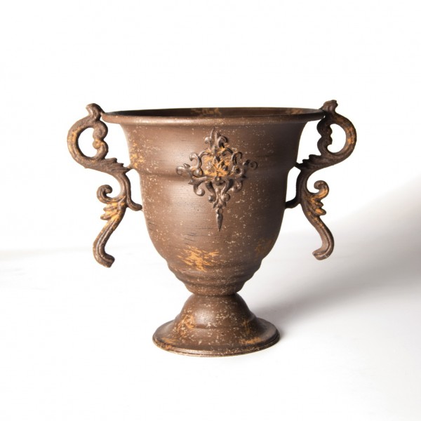 Vase 'Geelong', aus Metall, Ø 28 cm, H 24 cm