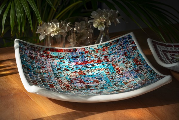 Mosaikteller 'Dali', in 3 Größen