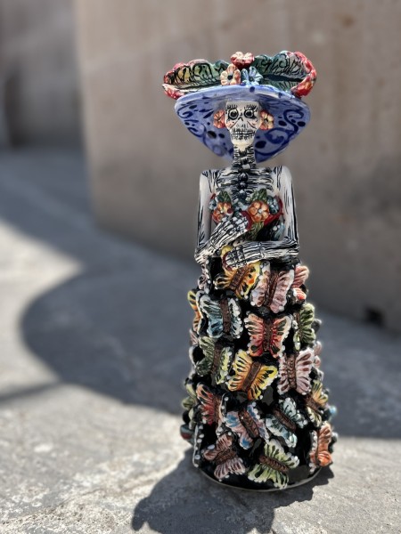 Keramik-Figur 'Mariposas', multicolor, H 30 cm, B 12 cm, L 11 cm