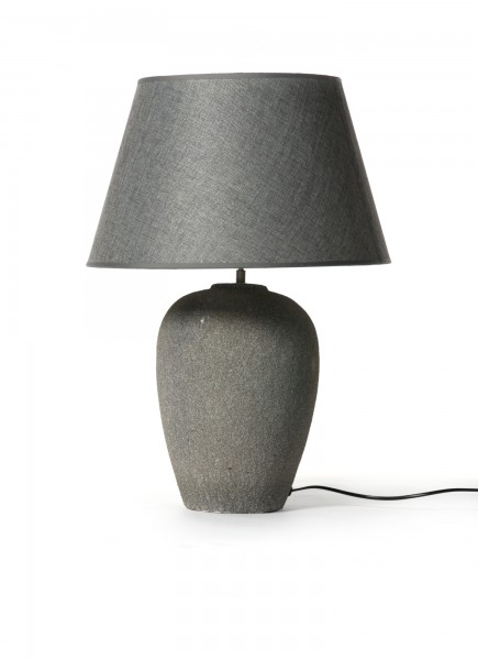 Tischlampe 'Donstedt', grau, Ø 45 cm, H 64 cm