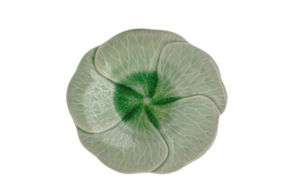 Teller 'Plumeria', grün, Ø 23 cm