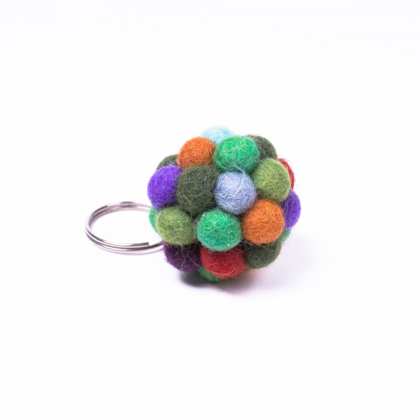 Schlüsselanhänger 'Bälle', multicolor