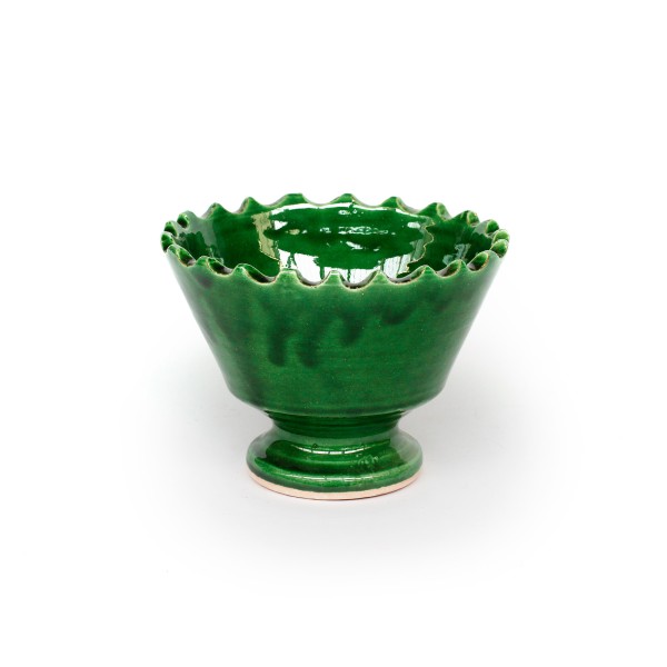 Keramikschale 'Mchita' S, grün, Ø 15 cm, H 10 cm
