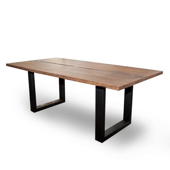 Tisch 'Diega', braun, schwarz, L 100 cm, B 230 cm, H 75 cm