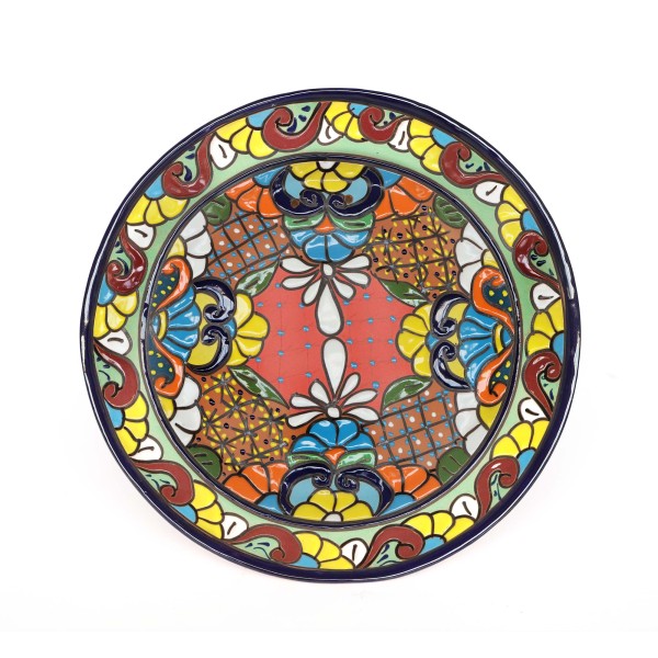 Terracotta Wandteller, multicolor, Ø 45 cm, L 5 cm