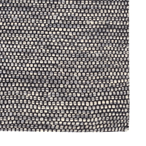 Teppich 'Mulan', handgewebt, schwarz, grau-weiß, 200 x 140 cm & 240 x 170 cm