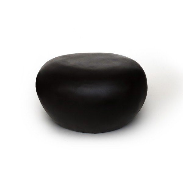 Beistelltisch 'Pebble' schwarz, B 74 cm, L 67 cm, H 40 cm