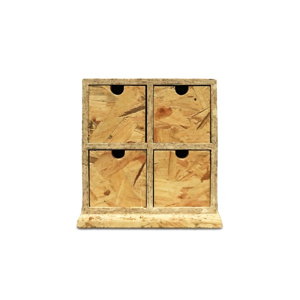 4er Schubladenbox 'Marfa', H 21,5 cm, B 21 cm, T 10,5 cm