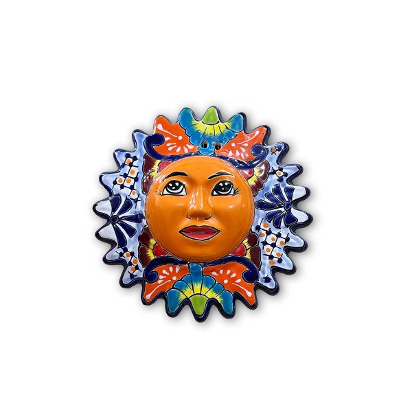Keramik-Wandschmuck 'Sol Chico', multicolor, Ø 23 cm, L 5 cm
