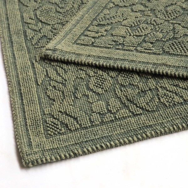 Badematte 'Izmir' aus Baumwolle, grün, B 50 cm, L 60 cm