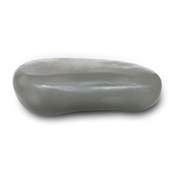 Couchtisch 'Pebble' grau, B 156 cm, L 80 cm, H 44 cm