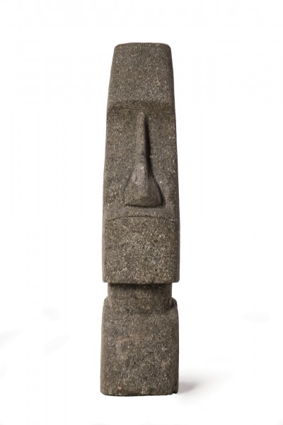 Osterinselkopf, Naturstein, grau, T 22 cm, B 13 cm, H 60 cm