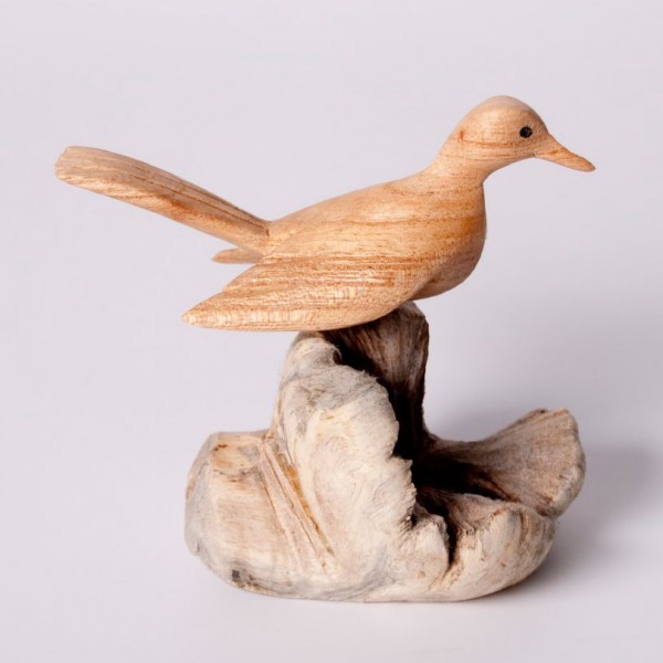 Figur 'Vogel' aus Holz, Ø 6,5 cm, H 10 cm