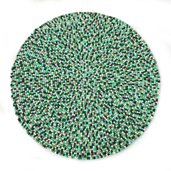 Filz-Teppich grün, Ø 160 cm