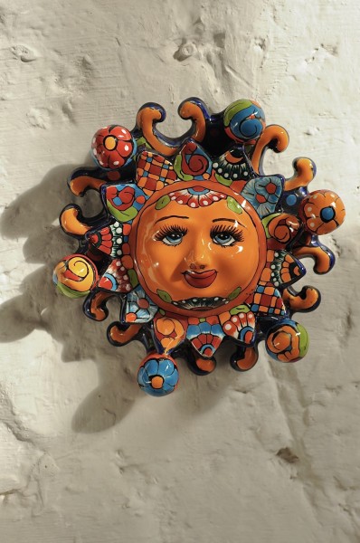 Keramik-Wandschmuck 'Esperas', multicolor, Ø 20 cm, L 5 cm