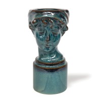 Keramikvase 'Joli Visage', H 24,5 cm, B 11,5 cm, T 15,8 cm