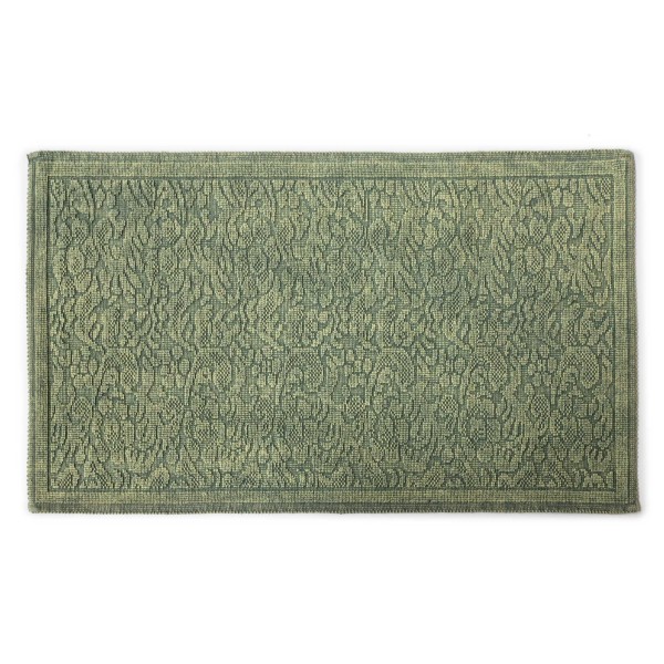 Bad-Teppich 'Izmir' aus Baumwolle, grün, B 70 cm, L 120 cm