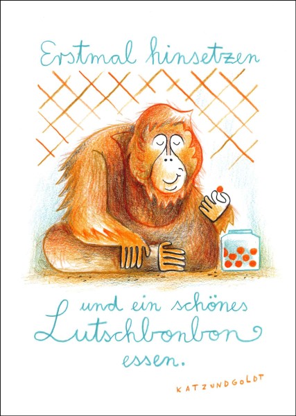 Postkarte 'Lutschbonbon'