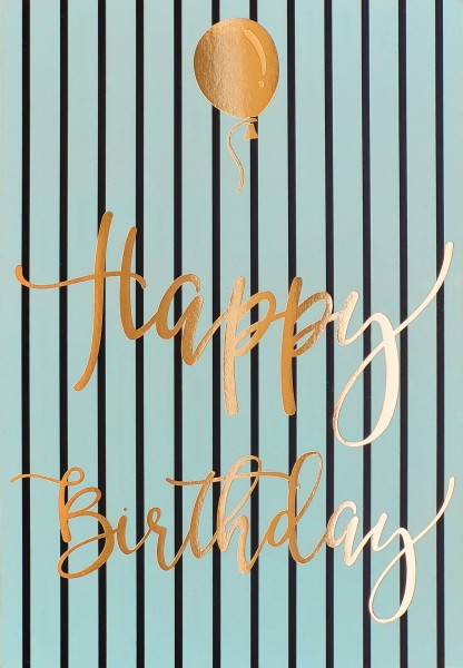 Postkarte 'Happy Birthday Luftballon'