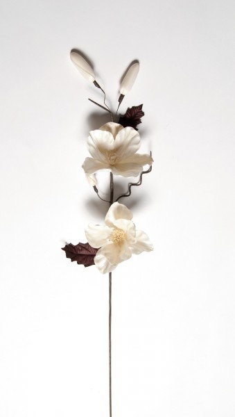 Kunstblume 'Weißer Klatschmohn', L 85 cm