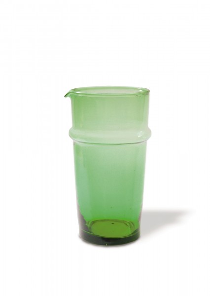 Glasreihe 'Beldi' Karaffe, grün, Ø 10 cm, H 20 cm
