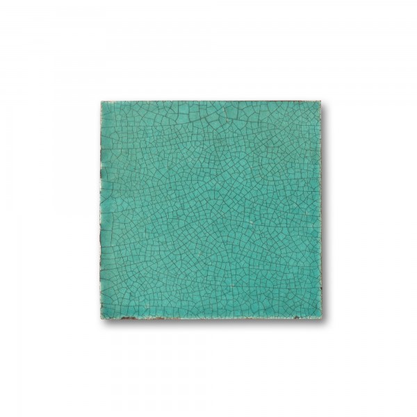 Kachel 'Turquoise Craquelé', H 10 cm, B 10 cm