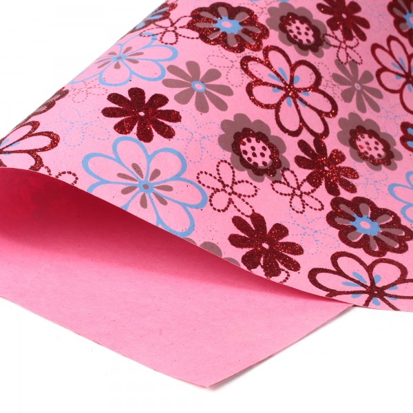 Geschenkpapier, pink, T 50 cm, B 70 cm, H 0 cm