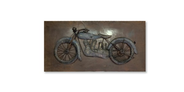 3D-Wandbild 'Motorrad', B 86 cm, H 43 cm, L 1,8 cm