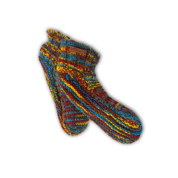 Winter-Socken multicolor, gefüttert