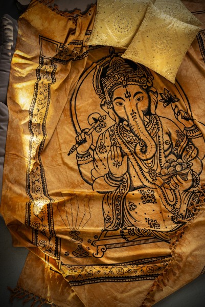 Tagesdecke 'Ganesha', T 210 cm, B 245 cm