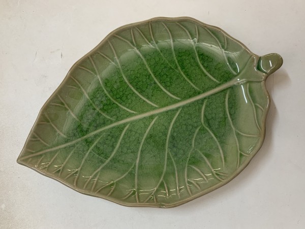 Ablage 'Blatt', grün, B 32 cm, L 22 cm, H 3 cm