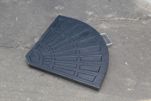 Sonnenschirm-Sockelplatte 'Blacky', schwarz, B 47 cm, L 47 cm, H 4 cm