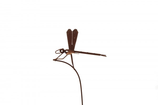 Gartenstecker 'Dragonfly', rostbraun, H 90 cm