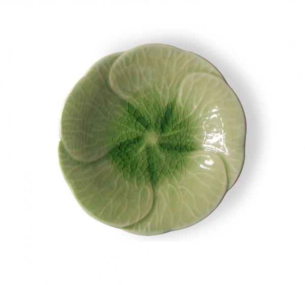 Teller 'Plumeria', grün, Ø 20 cm